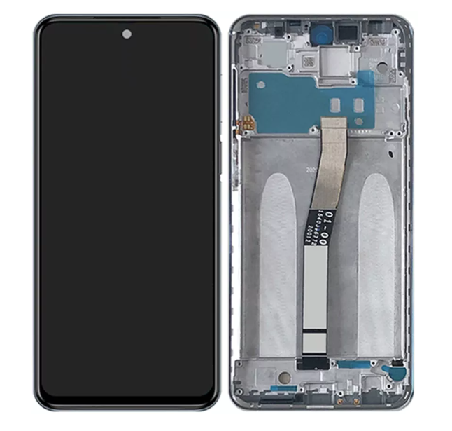 Дисплей Xiaomi Redmi Note 9S / Redmi Note 9 Pro чорний Екран з сенсором (модуль) + рамка - фото 1 - id-p2763188383
