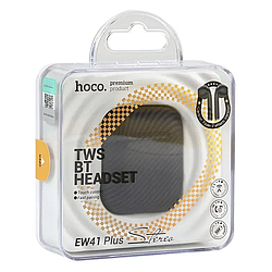 Бездротова гарнітура Hoco EW41 Plus TWS (Carbon version) (Чорний)