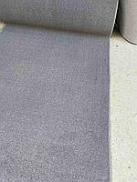 Ковролін та доріжка однотонні, темно-сірий. Ширина в наявності 1м 2м 3м 4м