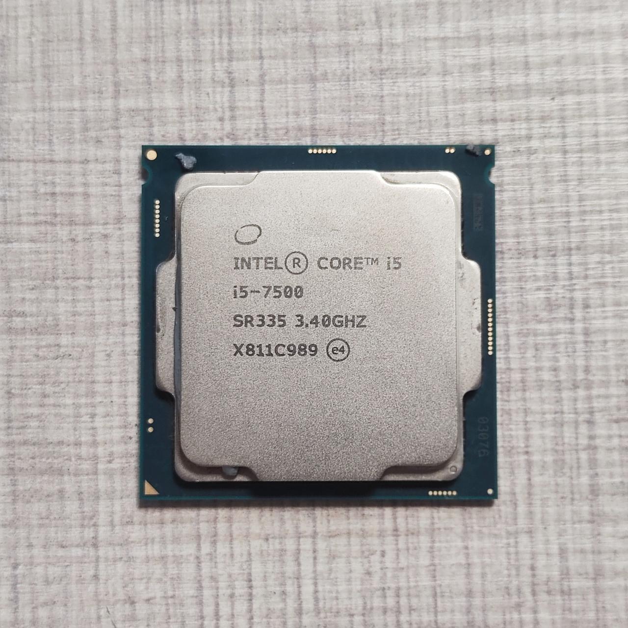 Процесор Intel Core i5-7500, 4 ядра (4 потоки), 3.4–3.8 GHz, б/в