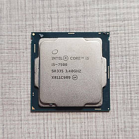 Процесор Intel Core i5-7500, 4 ядра (4 потоки), 3.4–3.8 GHz, б/в
