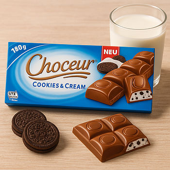 Шоколад 🍫 Choceur "Cookies & Cream" 180 гр. Німеччина