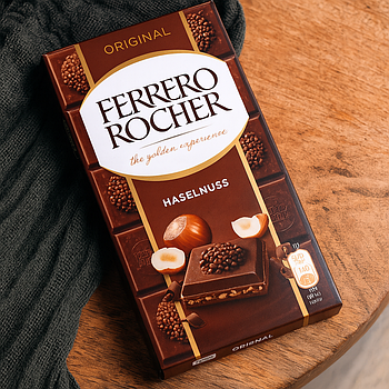 Шоколадна плитка "Ferrero Rocher Original" 90 гр. Німеччина