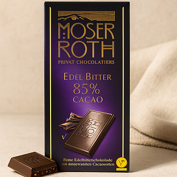 Чорний шоколад 85% 🍫 Moser Roth "Edel Bitter" 125 гр. Німеччина