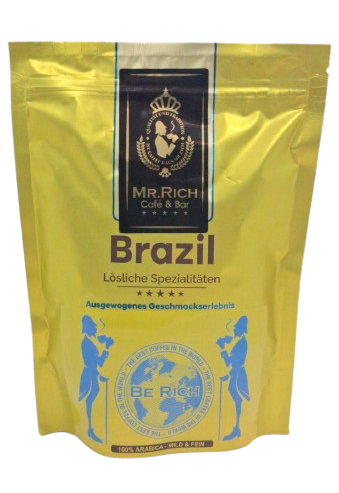 Кава розчинна Mr. Rich Brazil 100% Арабіка 170 гр