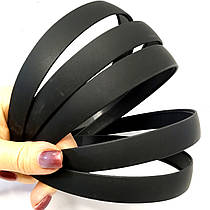 Обруч для волосся "Чорний матовий" 2 см.
