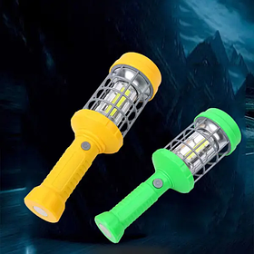 Портативний світлодіодний ліхтарик для роботи з 4 режимами освітлення 360 градусів універсальний аварійний світильник