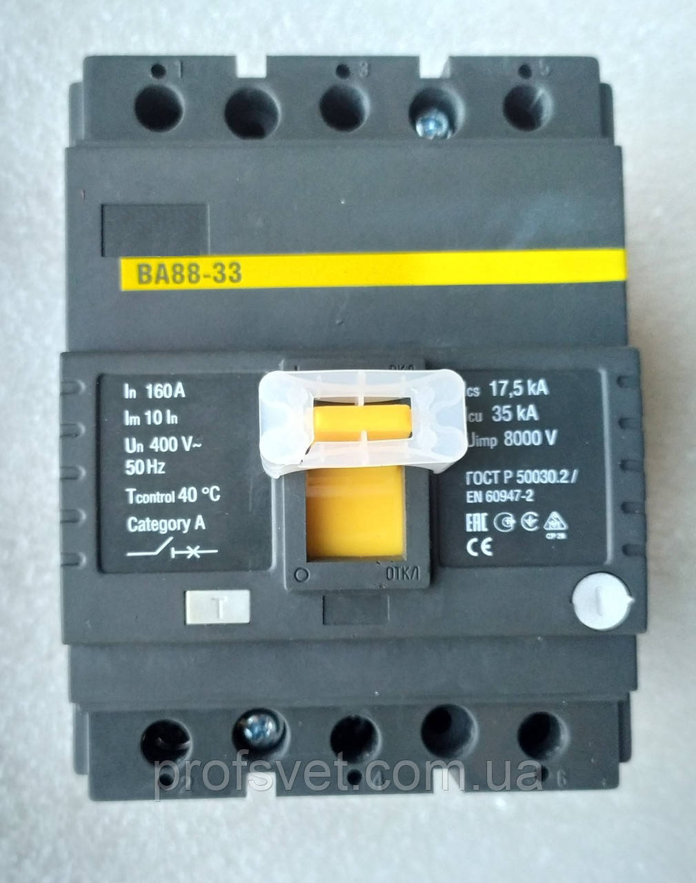 Вимикач автоматичний ВА88-33 160А