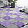 Підлога-пазл плюшевий 30х30х1см Фіолетовий (D) SW-00002086, фото 8