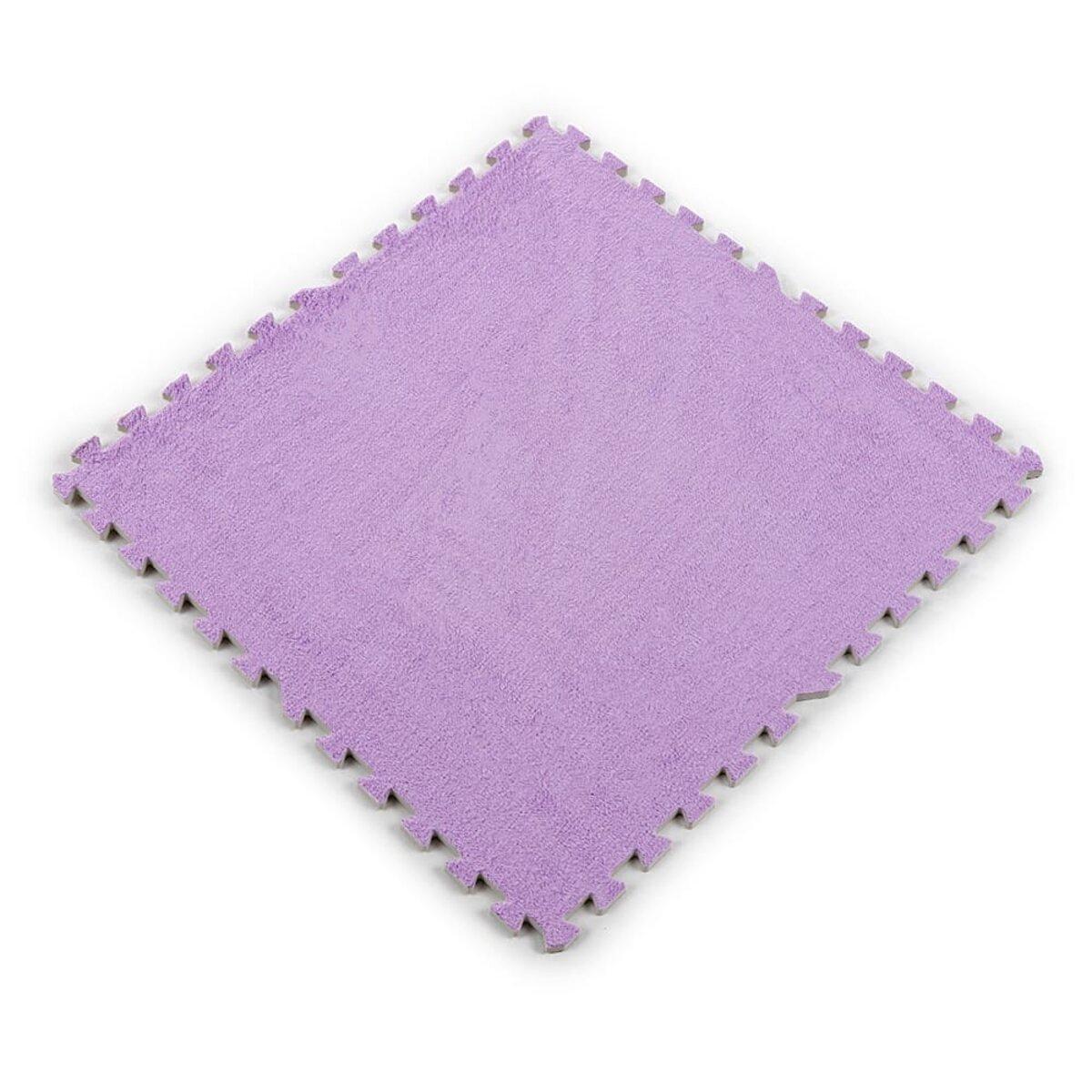 Підлога-пазл плюшевий 60х60х1см Фіолетовий (D) SW-00002087