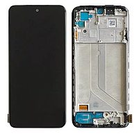 Дисплей Xiaomi Redmi Note 10 4G / Redmi Note 10S / Poco M5s чорний Екран з сенсором (модуль) OLED + рамка