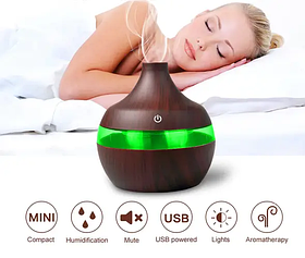 Зволожувач повітря з ароматизацією та підсвічуванням для дому та офісу для здоров'я та комфорту дітей та дорослих