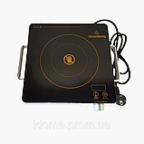 Інфрачервона плита Crownberg CB 1325 2000 Вт електрична настільна плита склокерамічна, фото 3