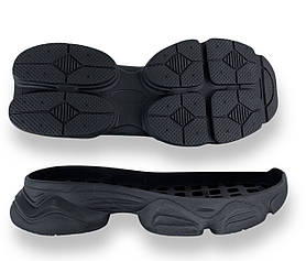 Підошва жіноча EVA-2046 чорна розмір 36-41