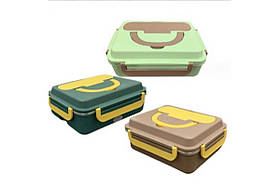 Електричний ланч-бокс з підігрівом 12V для автомобіля ємність 1,1 літра нержавіюча сталь та пластик