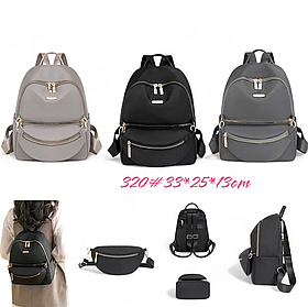 Жіночий рюкзак 2 в 1 міський 33х25 см на блискавці з бананкою в різних кольорах для повсякденного використання