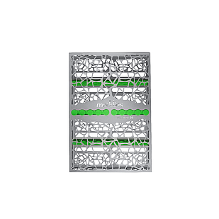 SIM-80\10 Лоток для стерилізації інструменту TYPE 4 (10 інструментів) САЛАТОВИЙ