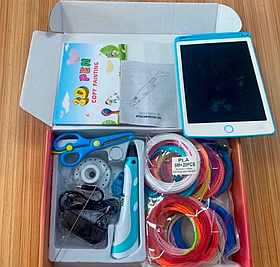 3D ручка з підставкою для малювання пластиком ABS та PLA з LCD дисплеєм та регулюванням швидкості подачі