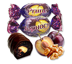 Цукерки "Чорнослив у шоколаді з волоським горіхом", ТМ Amelia