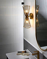 Настінний золотий подвійний світильник PARADA, метал