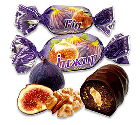 Цукерки "Інжир у шоколаді з волоським горіхом", ТМ Amelia