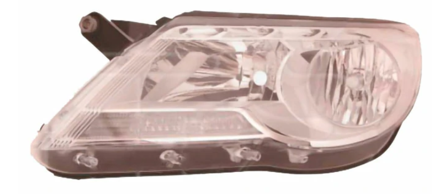 Фара ліва Volkswagen Tiguan 07-11 Depo H7/H7/PY21W/W5W, -лампа, кор., фото 1