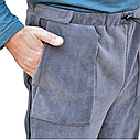Адаптивні штани при травмуванні ніг флісові сірі батал, фото 6