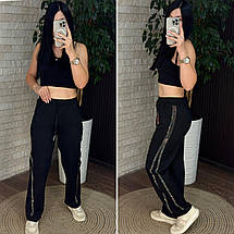 Шикарні жіночі штани, ткань "Дайвінг" 48, 50, 52, 54, 56, 58 розмір 48, фото 3