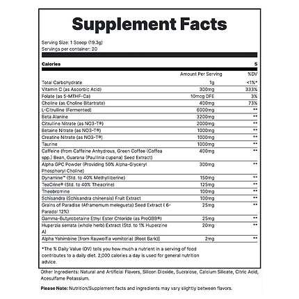 Предтренировочний комплекс REDCON1 Total War Black OPS 20 порц., фото 2