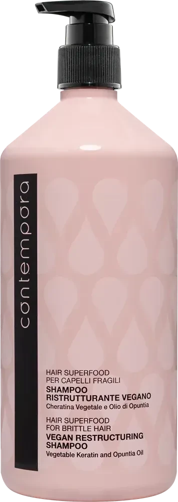 Реструктурувальний шампунь з рослинним кератином та олією опунції CONTEMPORA 1000 мл