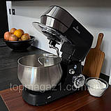 Кухонна машина 3в1 Crownberg 2600 Вт комбайн для кухні з механічним керуванням на 6 режимів з імпульсом, фото 6
