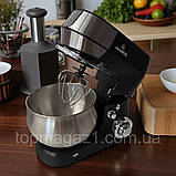 Кухонна машина 3в1 Crownberg 2600 Вт комбайн для кухні з механічним керуванням на 6 режимів з імпульсом, фото 9