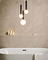 Підвісний LED світильник BOUES, з металу, чорного кольору