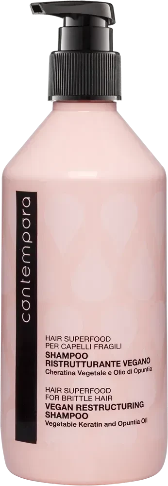 Реструктурувальний шампунь з рослинним кератином та олією опунції CONTEMPORA 500 мл