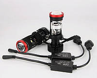 Мінілінзи LED H4 110 W 18000 Lm 6000 K Bi-LED з лінзою, автомобільні світлодіодні лампи ближнє/дальнє світло, комплект 2 шт.