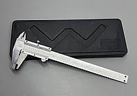 Штангенциркуль металевий нержавіючий у пластиковому кейсі 150 мм