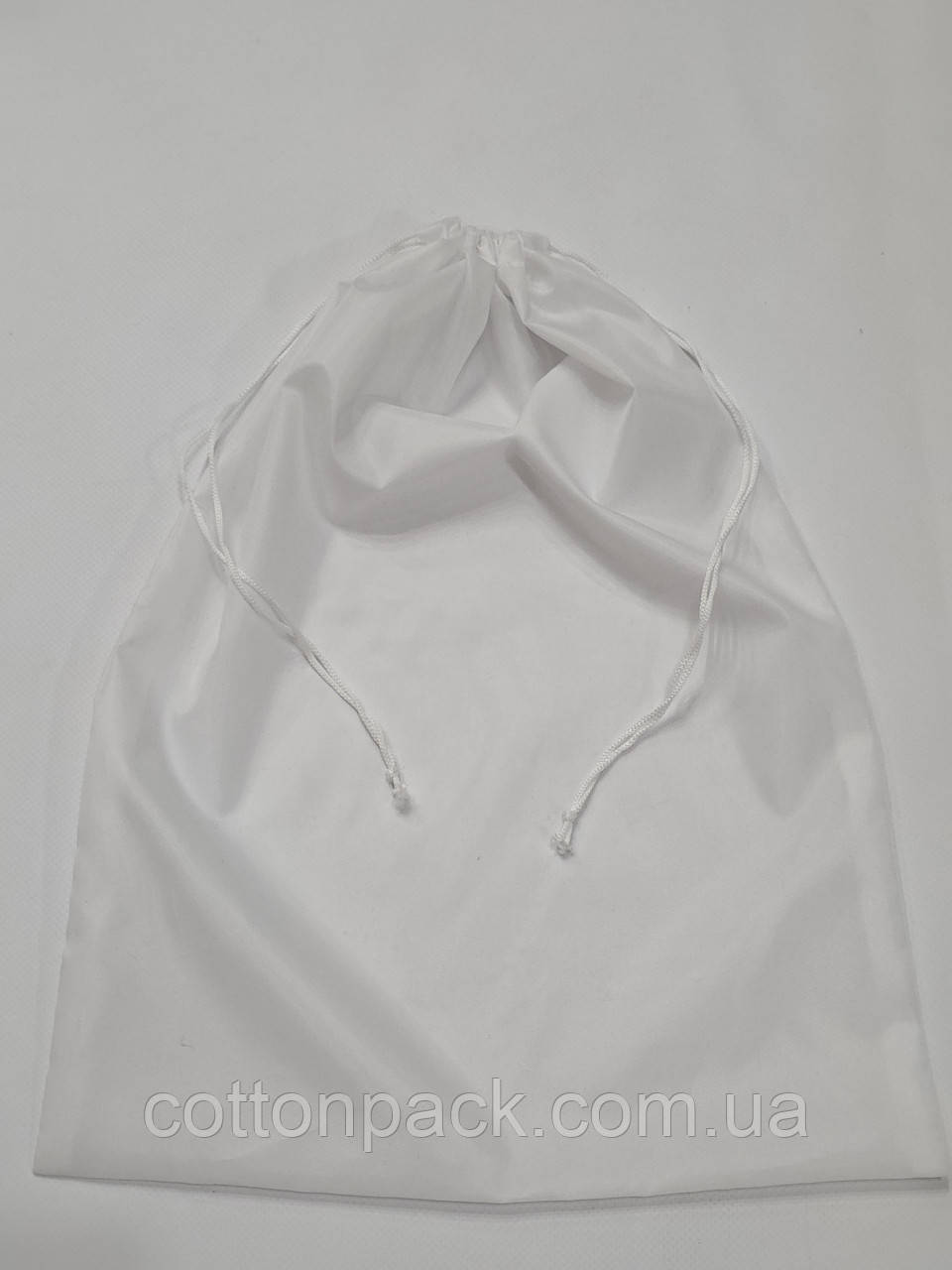 Мішок із плащової тканини 30*40 см. білий, фото 1