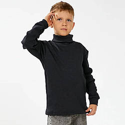 Темно-сірий підлітковий гольф водолазка для хлопчика км "ОК" Розміри: 122-128, 128-134, 134-140 (33075-2)