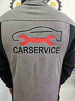 Флісова толстовка, кофта флісова, пошиття логотипу на спину