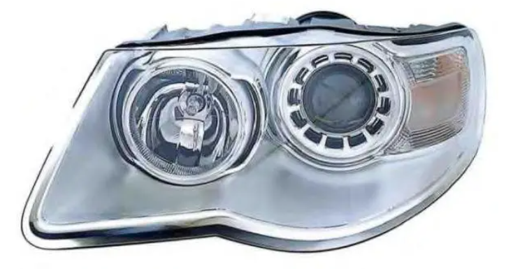 Фара ліва Volkswagen Touareg 07-09 Depo H7/H9/PY21W/W5W, -лампа, кор., фото 1