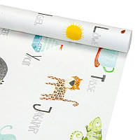 Папір пакувальний Англійський алфавіт 0,7мх7м 70г/м2