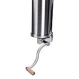 Вертикальний шприц для ковбаси 2,5 л з нержавіючої сталі шприц ковбасний 4 насадки 16788-6, фото 4