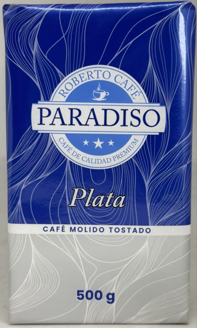 ОРИГІНАЛ! Кава мелена Paradiso PLATA 500 г (Roberto Cafe Paradiso Plata Paradiso Silver 500 г)
