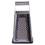 Універсальна терка для овочів і фруктів 13×13×24,5 (см) з нержавіючої сталі HP-8-14, фото 3