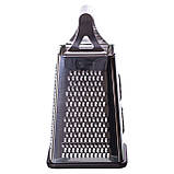 Універсальна терка для овочів і фруктів 13×13×24,5 (см) з нержавіючої сталі HP-8-14, фото 4