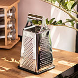 Універсальна терка для овочів і фруктів 13×13×24,5 (см) з нержавіючої сталі HP-8-14, фото 5