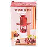 Машинка для видалення кісточок 4×14 (см) з контейнером видавлювач кісточок для вишні, черешні та оливок HP-8-73, фото 5