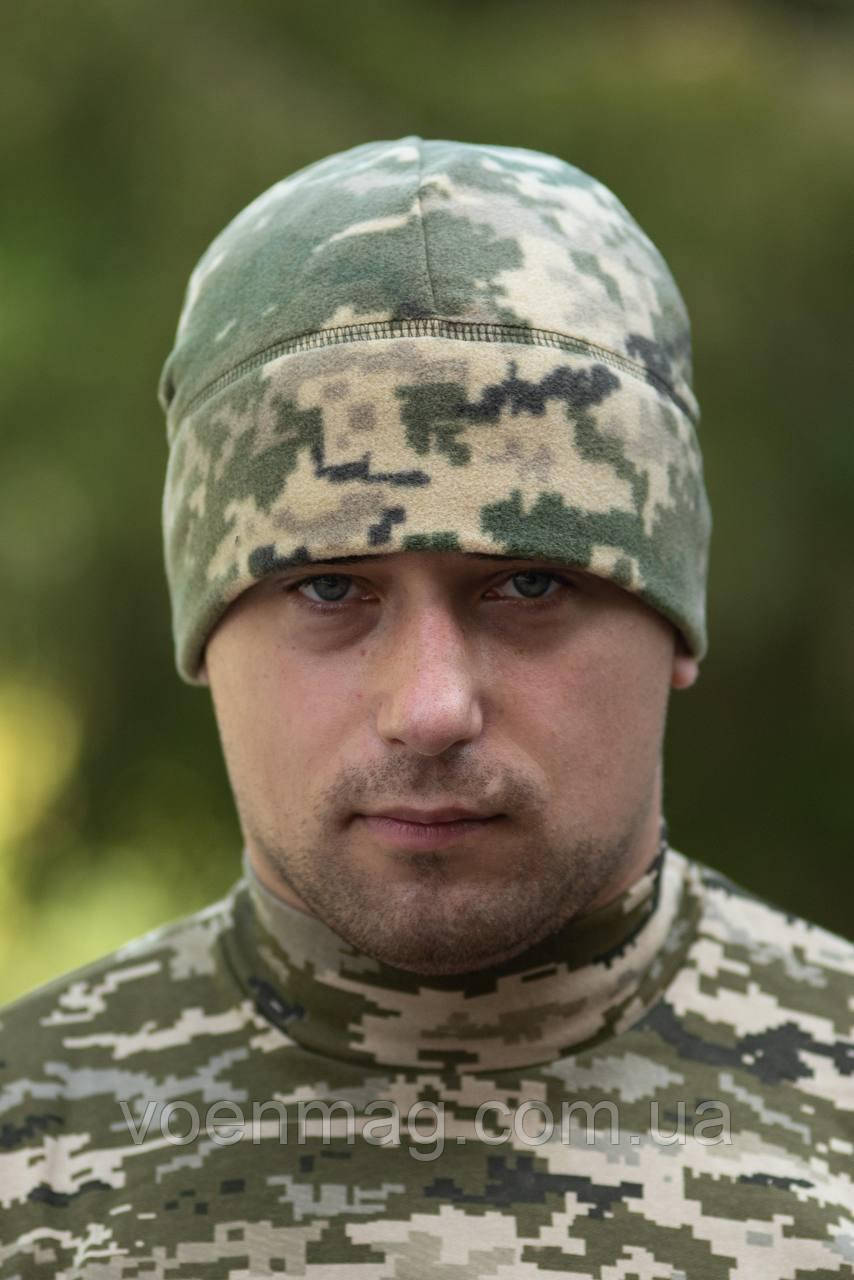 Шапка флісова піксель, ®️Military