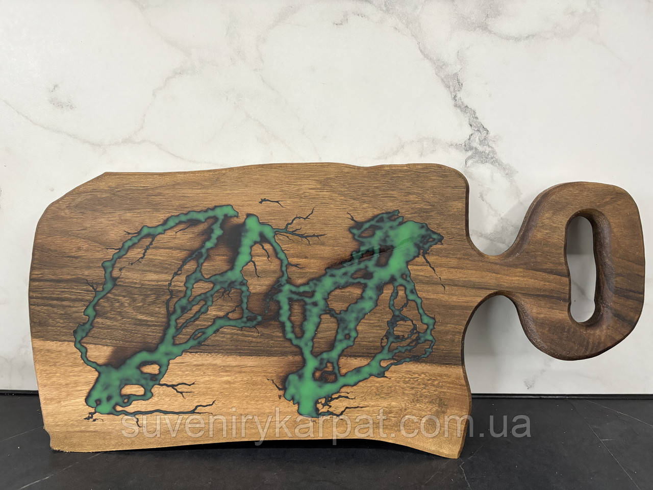 Дерев'яна дошка для нарізки продуктів 49х21 см, фото 1