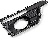 Решітка бампера права Volkswagen Beetle 11-19 чорна хром молдинг (Тайвань). 5C5854662JZLL, фото 3